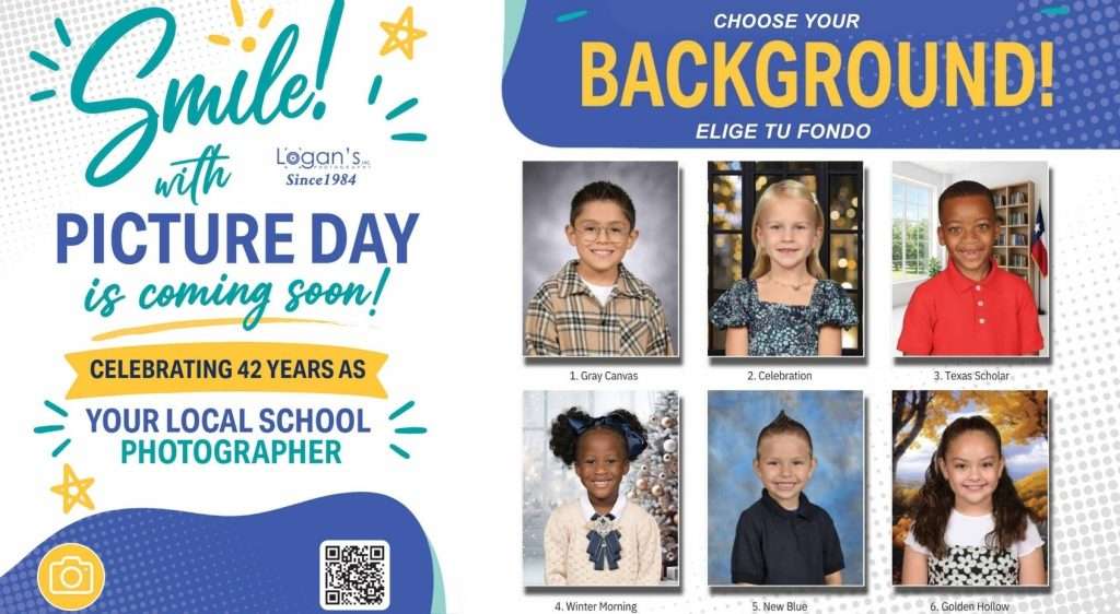 Official picture day flyer for